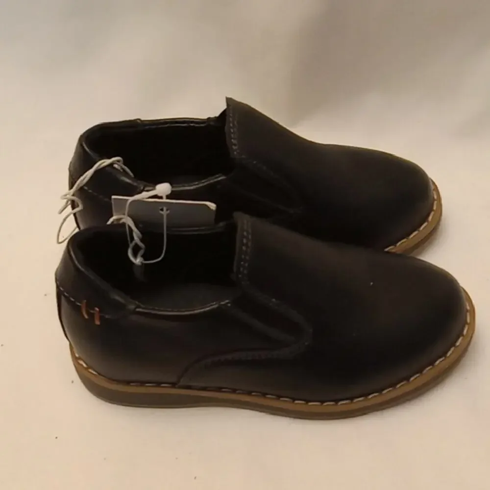 Cat & Jack Boy's Size 7 Black Dress Shoes - New With Tags